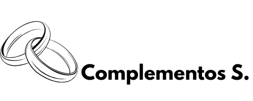 Logo de Complementos S: monograma elegante en caligrafía para organización de bodas.
